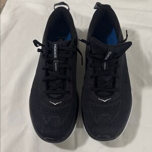 HOKA ONE ONE Hupana Flow Running Shoe Sneaker Black/White size 11.5